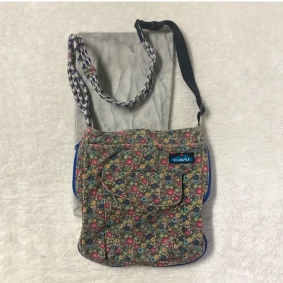 Kavu Bags Kavu Sidewinder Shoulder Crossbody Bag Cotton Triple